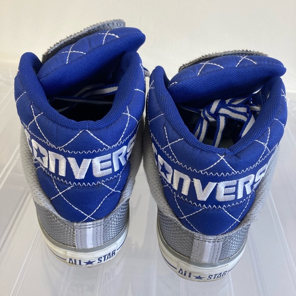Unisex Converse Allstar blue & grey CT PC Peel back mid trainers - Picture 2 of 3